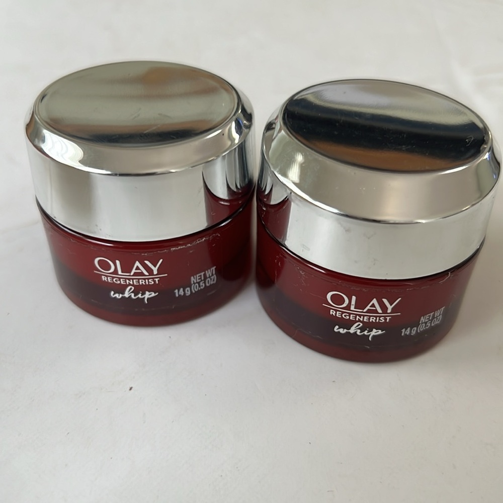 OLAY REGENERIST WHIP FACE MOISTURIZER 14g 0.5oz lot of 2‎